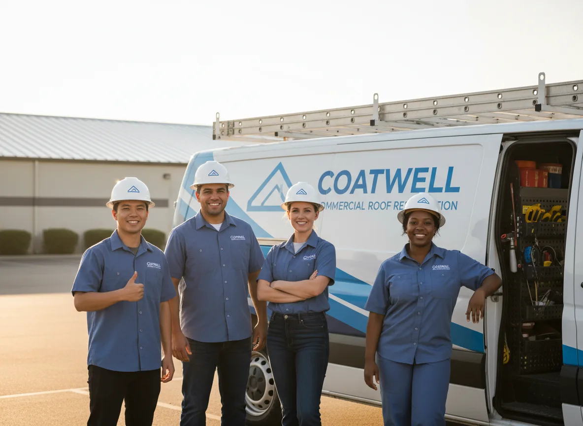 Commercial roof coating company in Walshville, IL